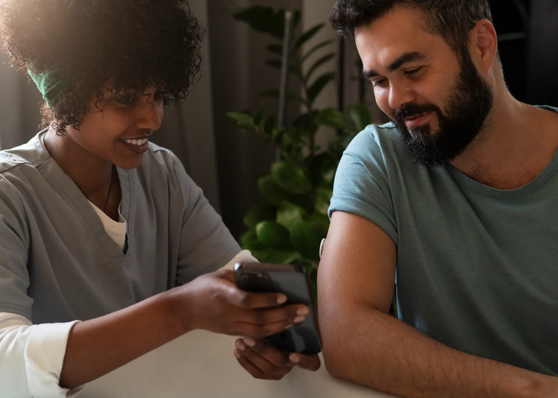 Usager recevant des soins